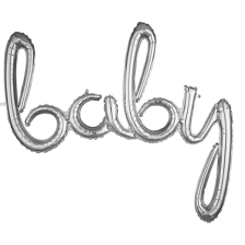 SCRIPT PHRASE BABY SILVER